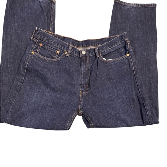 Men’s LEVI’S 505 Jeans 38 x 32 Dark Blue NWOT - Picture 3 of 10